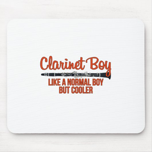 Klarinettenjunge wie ein normaler Junge, aber Cool Mousepad (Vorne)