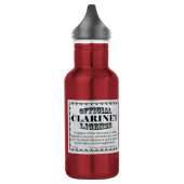 Klarinettenlizenz Edelstahlflasche (Links)