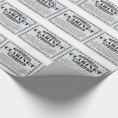 Klarinettenlizenz Geschenkpapier (Ecke)