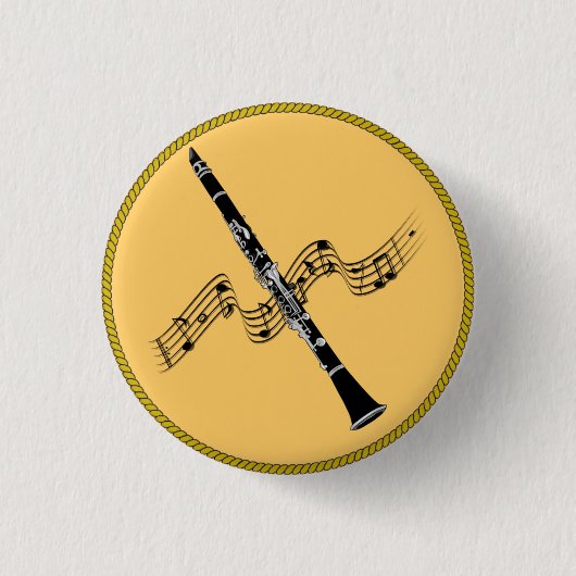 Klarinettenmusik Button (Vorderseite)