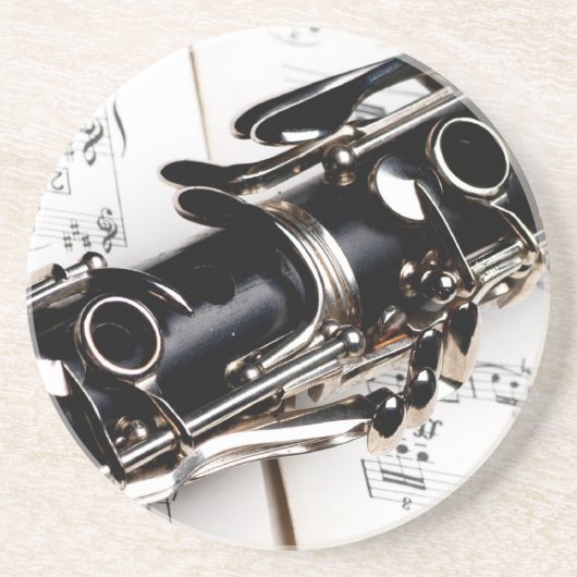 Klarinettenmusik Getränkeuntersetzer (Vorne)