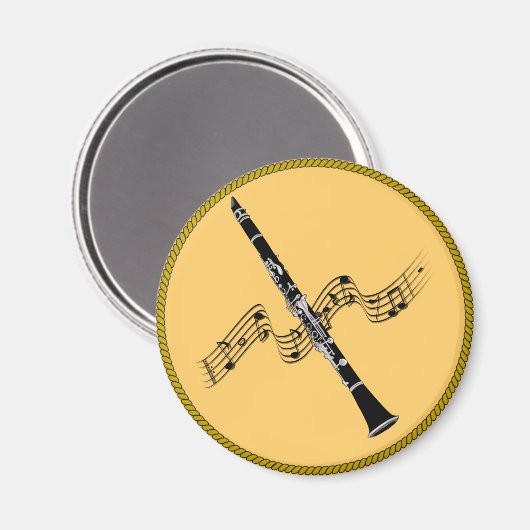 Klarinettenmusik Magnet (Vorderseite/Rückseite)