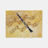 Klarinettenmusik, populäres Design, Fleecedecke (Vorderseite (Horizontal))