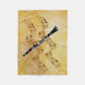 Klarinettenmusik, populäres Design, Fleecedecke (Vorderseite)