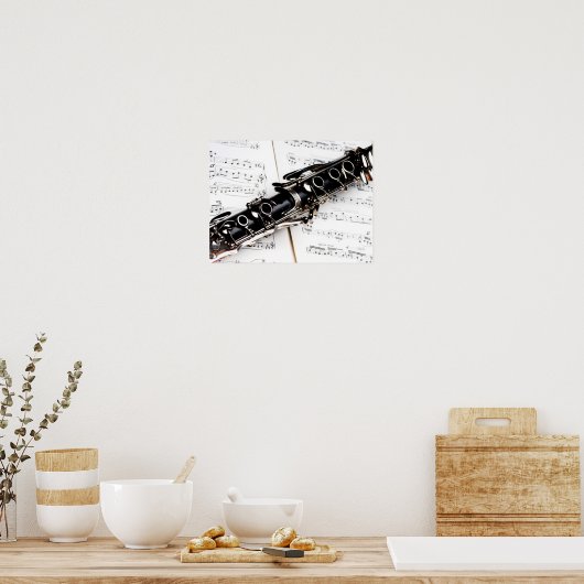 Klarinettenmusik Poster (Küche)