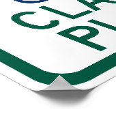 Klarinettenparkplätze Poster (Ecke)