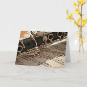 Klarinettenschließung Karte (Gelbe Blume)