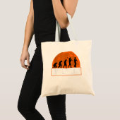 Klarinettenspieler, Funny Human Evolution Gift3 Tragetasche (Vorderseite (Produkt))