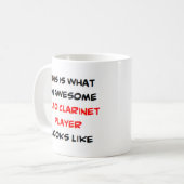 Klarinettenspieler, phantastisch kaffeetasse (Vorderseite Links)