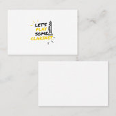 Klarinettenspieler Visitenkarte (Vorne/Hinten)