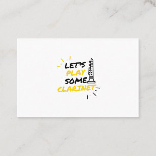 Klarinettenspieler Visitenkarte