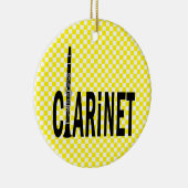 Klarinettentext Keramik Ornament (Rechts)