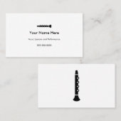 KlarinettenVisitenkarten #2 Visitenkarte (Vorne/Hinten)