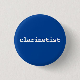 Klarinettist Typografie Button