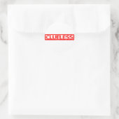 Klarlose Briefmarke Runder Aufkleber (Tasche)