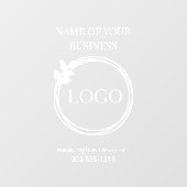 Klarsichtfenster für Logo Fensteraufkleber (Blatt)