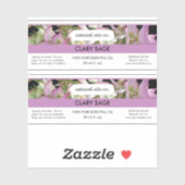 Klarsichtfolie Essenzielle Öle Duftflasche Aufkleber (Blatt)