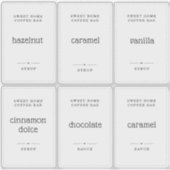 Klarsichtige 2 x 3"-Aufkleber für das Etikett von  (Vorderseite)