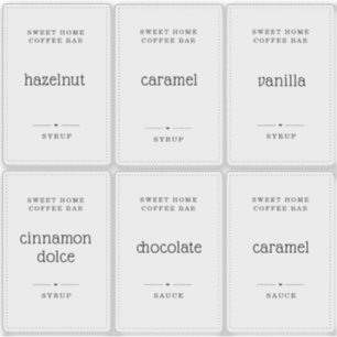 Klarsichtige 2 x 3"-Aufkleber für das Etikett von 