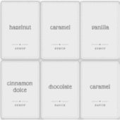 Klarsichtige 2 x 3"-Aufkleber für das Etikett von (Vorderseite)