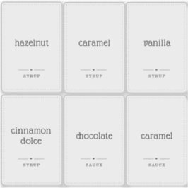 Klarsichtige 2 x 3"-Aufkleber für das Etikett von 