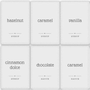 Klarsichtige 2 x 3"-Aufkleber für das Etikett von 