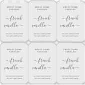 Klarsichtige 2 x 3"-Watchtel Aufkleber (Vorderseite)