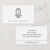 Klarstellung des benutzerdefinierten Logos, schwar Visitenkarte (Vorne/Hinten)