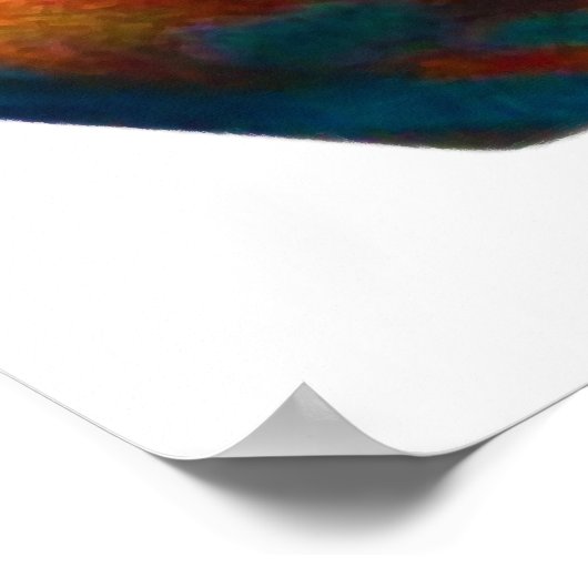 Klaspelte Hände bilden Planet Erde Weltfrieden Poster (Ecke)