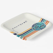 Klasse 0f 2024 Retro Graduation Party Pappteller (Gewinkelt)