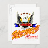 Klasse 1775 USMC Alumni Eagle Postkarte (Vorne/Hinten)