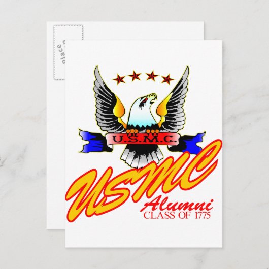 Klasse 1775 USMC Alumni Eagle Postkarte (Vorne/Hinten)