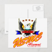 Klasse 1775 USMC Alumni Eagle Postkarte (Vorne/Hinten)