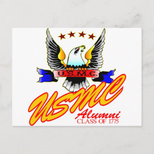 Klasse 1775 USMC Alumni Eagle Postkarte