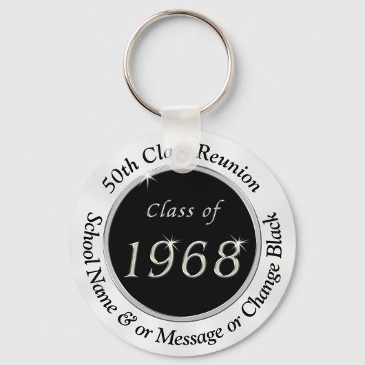 Klasse 1968, preiswerte 50. Klasse Wiedersehen-Sch Schlüsselanhänger (Vorderseite)