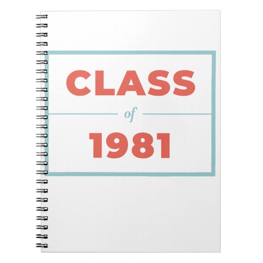 Klasse 1981 notizblock (Vorderseite)