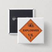 Klasse 1.1L Explosionsgefahr-Schild Button (Vorne & Hinten)