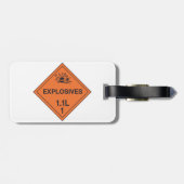 Klasse 1.1L Explosionsgefahr-Schild Gepäckanhänger (Rückseite horizontal)