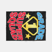 Klasse 1 Super Squad Superheld Lehrer Team Fleecedecke (Vorderseite (Horizontal))