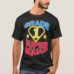 Klasse 1 Super Squad Superheld Lehrer Team T-Shirt