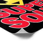 Klasse 1 Super Squad Superhero Teacher Team Poster (Ecke)