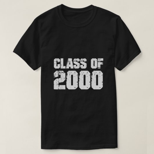 Klasse 2000 Abschluss Uni Hoch Schule T-Shirt (Design vorne)