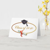 Klasse 2010 karte (Gelbe Blume)