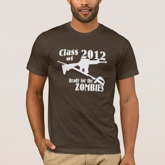 Klasse 2012 Bereit für die Zombies T-Shirt (Vorderseite)
