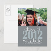 Klasse 2012: Graduation Announcement Postcard Ankündigungspostkarte (Vorne/Hinten)