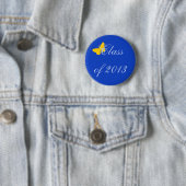 Klasse 2013 - Blauer Schmetterling und Goldschmett Button (Beispiel)