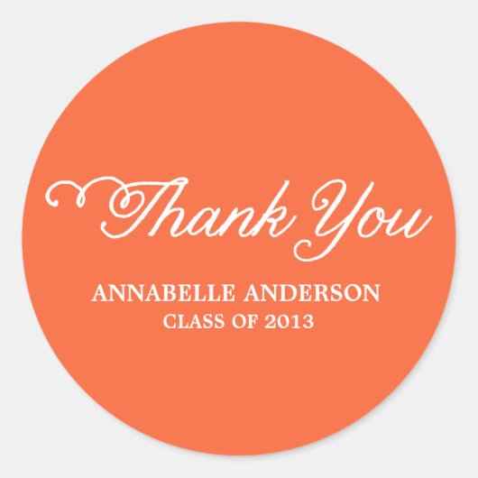 Klasse 2013 Danke Stickers (Vorderseite)