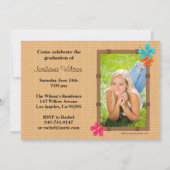 Klasse 2013 der rosa Leu-Abschluss-Einladung Einladung (Rückseite)