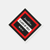 Klasse 2014 oder jedes Jahr Red Frame V02 Serviette (Ecke)