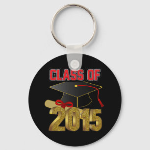 Klasse 2015 2.25" Basic Button-Schlüsselanhänger Schlüsselanhänger